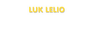 Der Vorname Luk Lelio